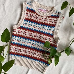 Vintage knit sweater vest